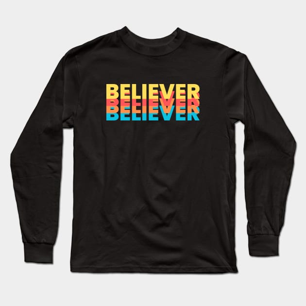 Believer | Christian Long Sleeve T-Shirt by All Things Gospel